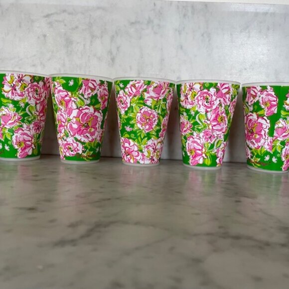 LILLY PULITZER May Flowers 14 Ounce To Go Tumblers 5 - Picture 4 of 11